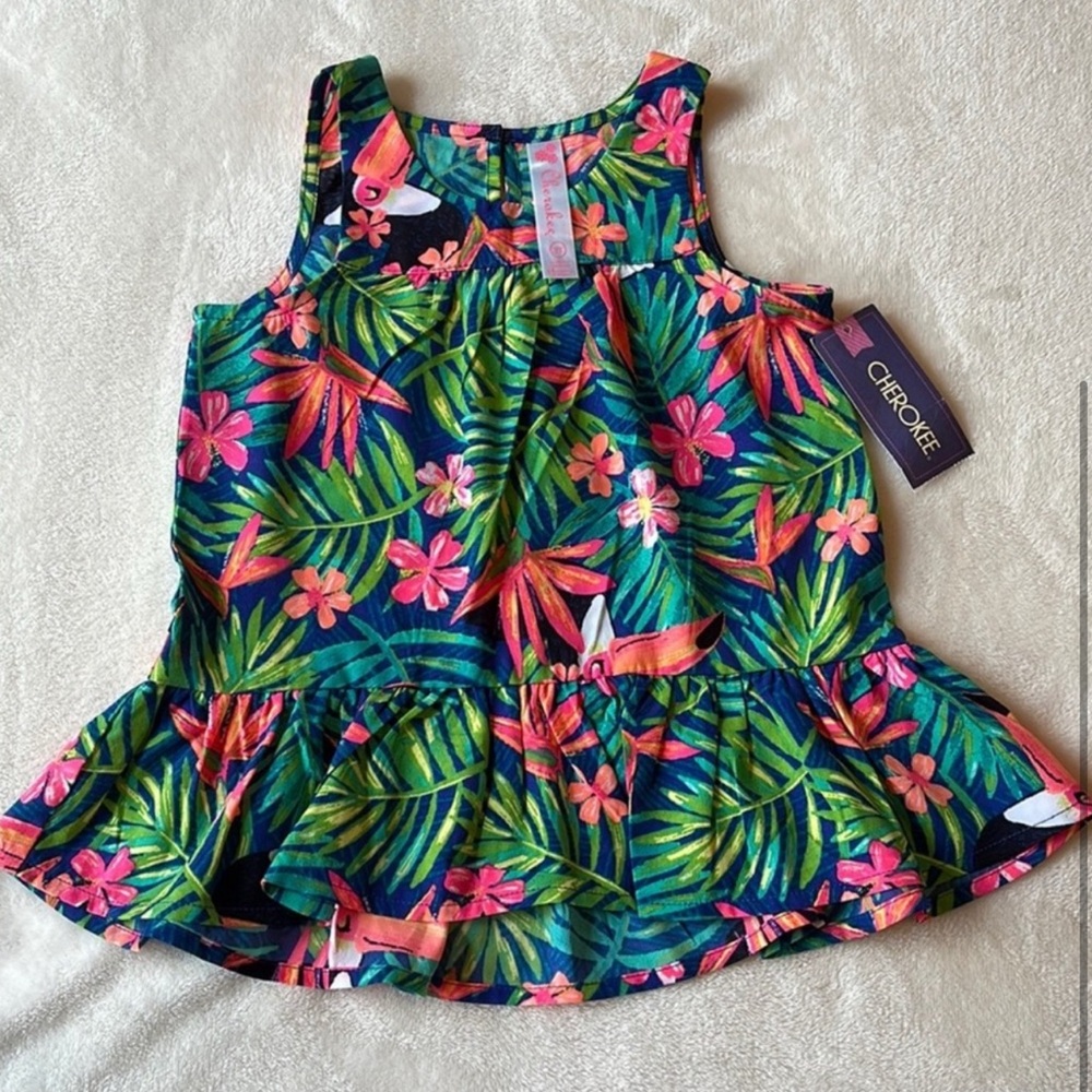 💖 Cherokee Toucan Tropical Tank Top